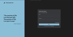 VolunteerLink Sign In (Dark)