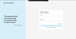 VolunteerLink Sign In